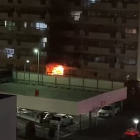 東京都板橋区 都営三田線 高島平駅付近で火事! 東京都板橋区 都営三田線 高島平駅付近で火事!
